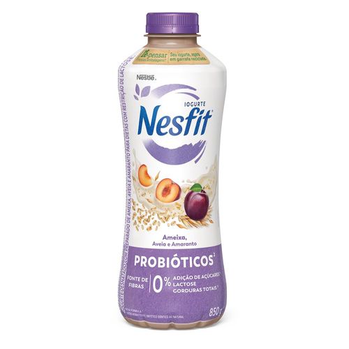 Iogurte Desnatado Triplo Zero Nesfit Ameixa 850g
