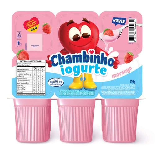 Iogurte Chambinho Nestlé Morango 510g
