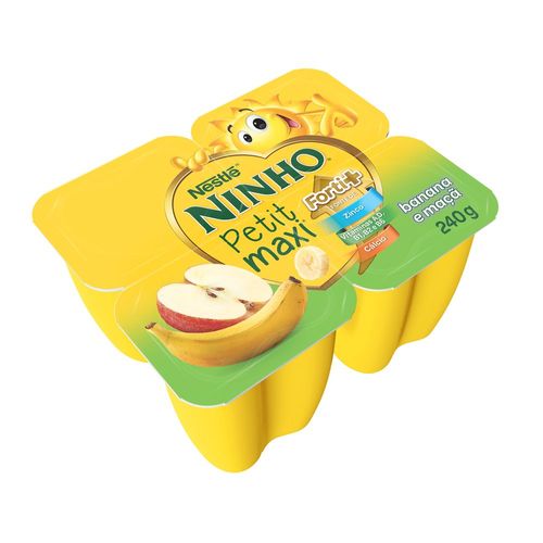 Petit Suisse Ninho Maxi Maçã e Banana 240g