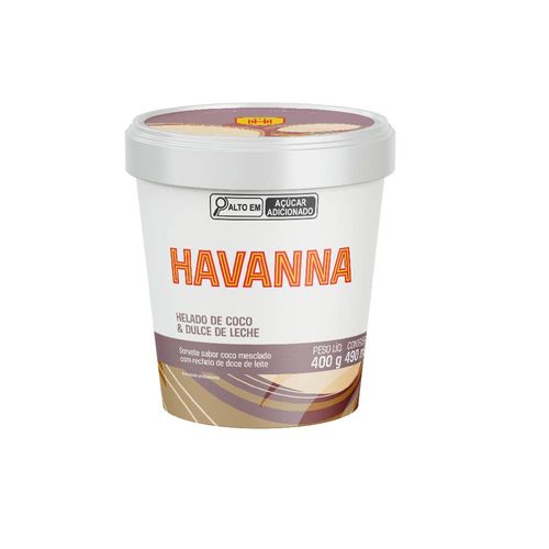 Sorvete Havanna Coco e Doce de Leite 490ml