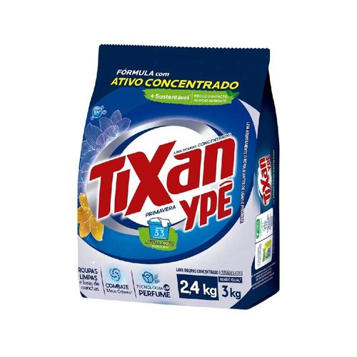 Sabão em Pó Tixan Ypê Primavera Sachê 2,4kg