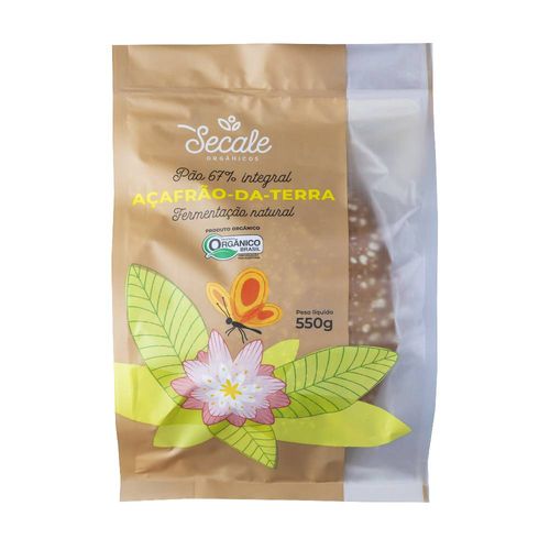 Pão de Forma Integral Orgânico Açafrão da Terra 550g