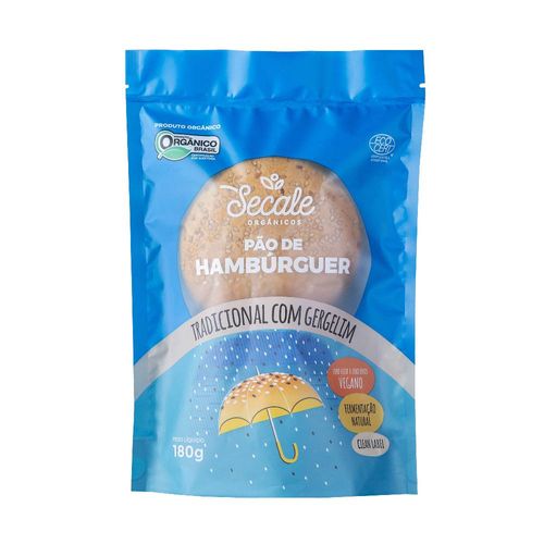 Pão de Hambúrguer Orgânico Tradicional com Gergelim Secale 180g