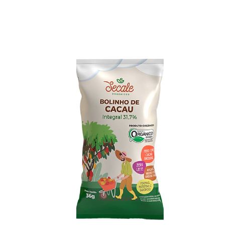 Bolinho Orgânico Sem Açúcar Cacau Secale 36g