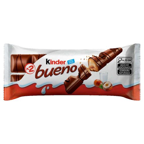 Kinder Bueno Chocolate ao Leite 2 unidades 43g
