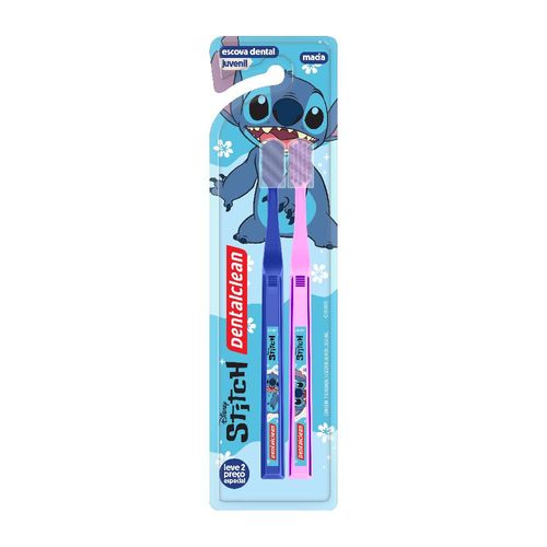 Escova Dental Stitch Juvenil Dentalclean 2 Unidades
