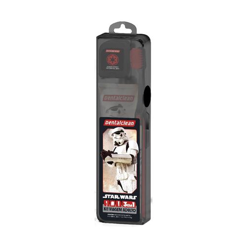 Kit Escova + Gel + Fio Dental Star Wars Dentalclean