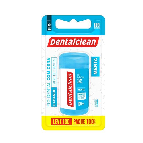 Fio Dental Menta DentalClean Leve 130M Pague 100M