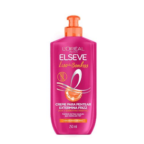 Creme para Pentear Extermina Frizz Elsève Liso dos Sonhos 250ml
