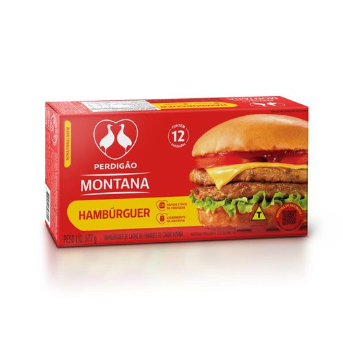 Hambúrguer de Carne de Frango e Bovina Perdigão 12 Unidades