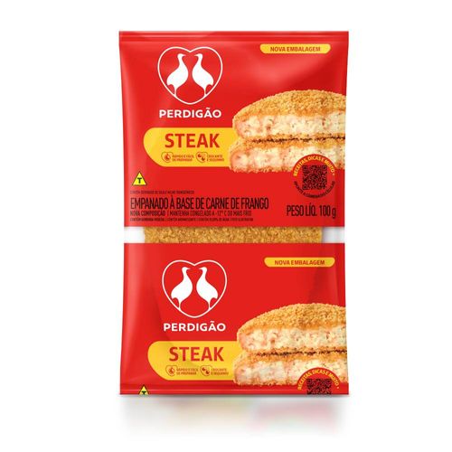 Empanado de Frango Steak Perdigão Dia a Dia Pacote 100g