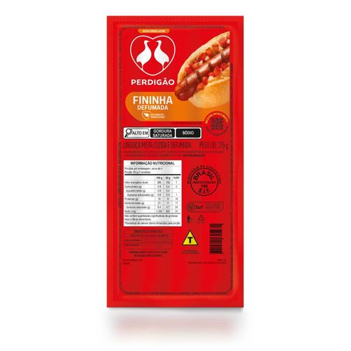 Linguiça Mista Cozida e Defumada Fininha Perdigão 215g