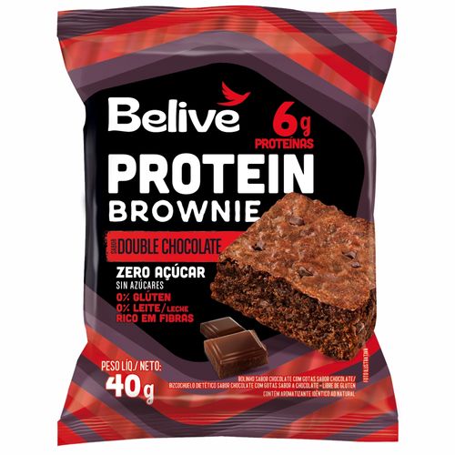 Brownie Proteico Belive Double Chocolate Zero 40g