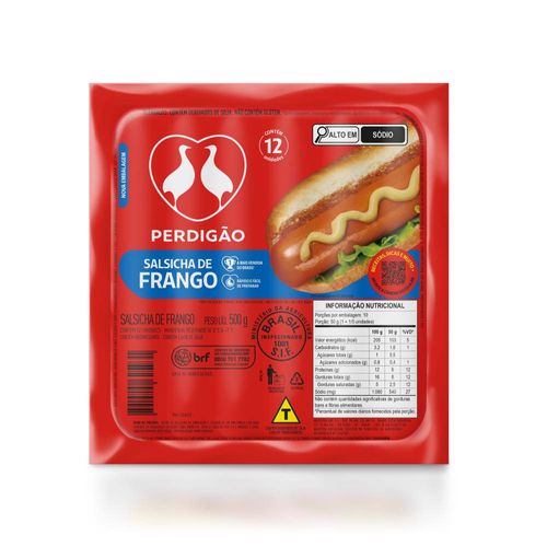 Salsicha de Frango Hot-Dog Perdigão 500g