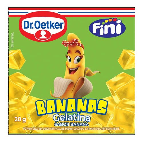 Gelatina em Pó Bananas Dr Oetker Fini 20g