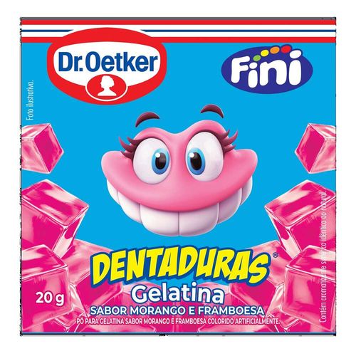 Gelatina em Pó Dentaduras Dr Oetker Fini 20g