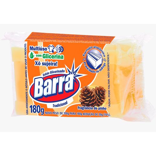Sabão Barra Tradicional Amarelo 180g