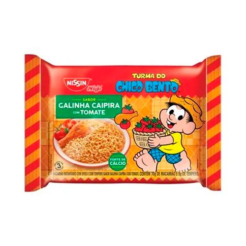 Massa Instantânea Nissin Galinha Caipira com Tomate 75g