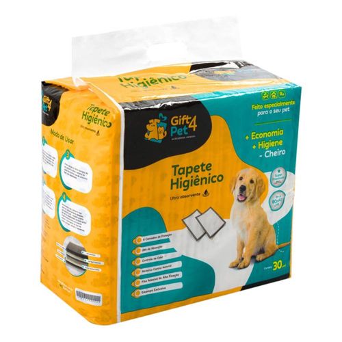 Tapete Higiênico Super Premium 80x60cm com 30 Unidades Gift4Pet