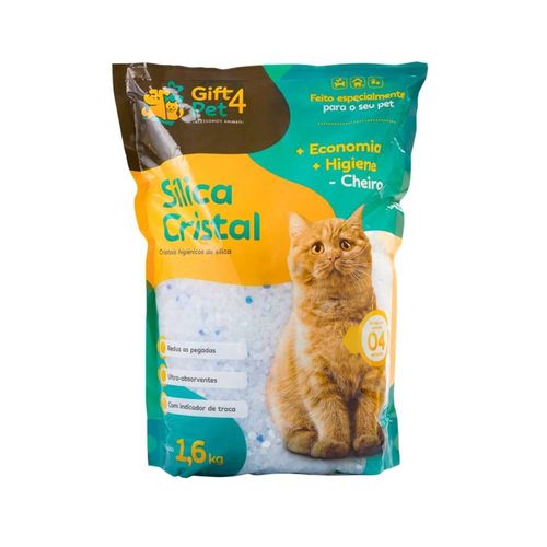 Areia Sanitária Sílica Grossa para Gatos Gift4Pet 1,6kg