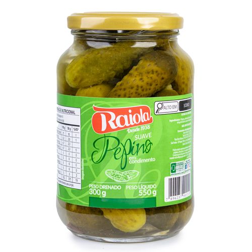 Pepino em Fatias Raiola em Conserva 300g