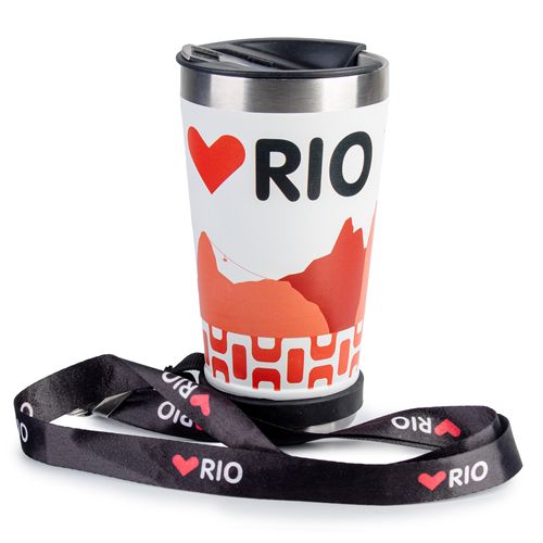 Copo Térmico Amo Rio com Abridor 500ml