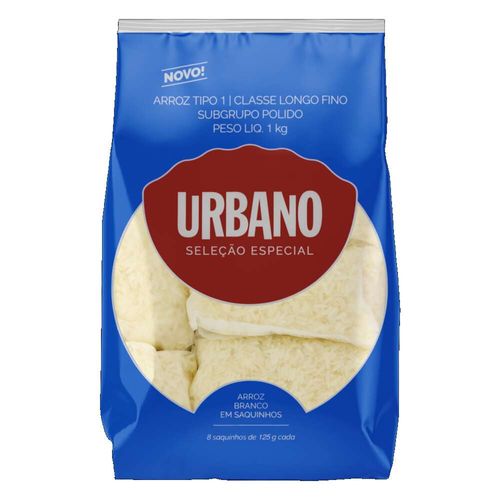 Arroz Branco Urbano Saquinhos 1kg