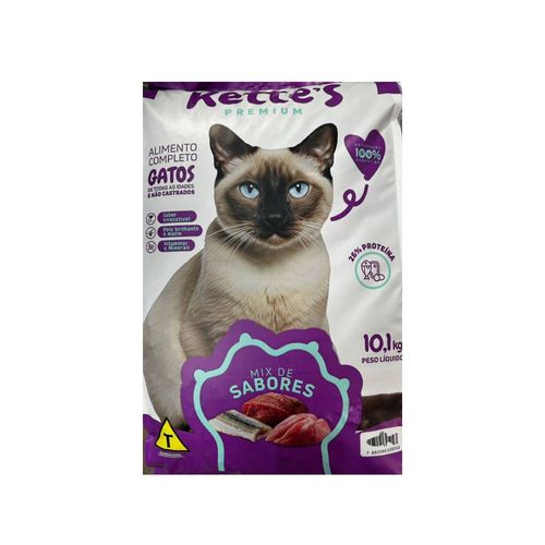 Ração para Gatos Kette's Premium Todas as Idades 10,01kg