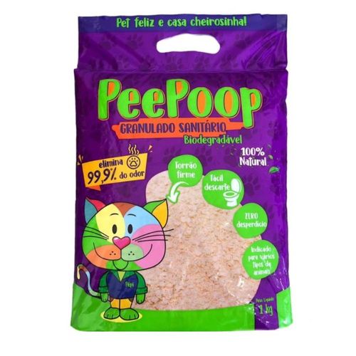 Areia Higiênica para Gatos Biodegradável PeePoop 1kg