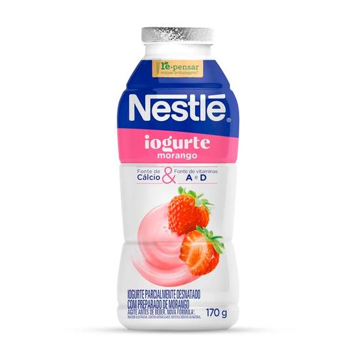 Iogurte Parcialmente Desnatado Nestlé Morango 170g