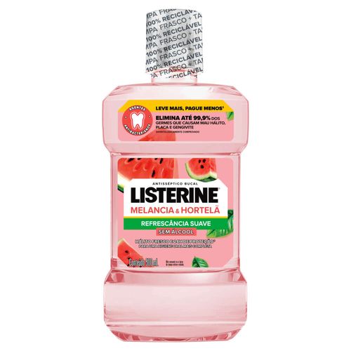 Enxaguatório Bucal Listerine Melancia e Hortelã 500ml