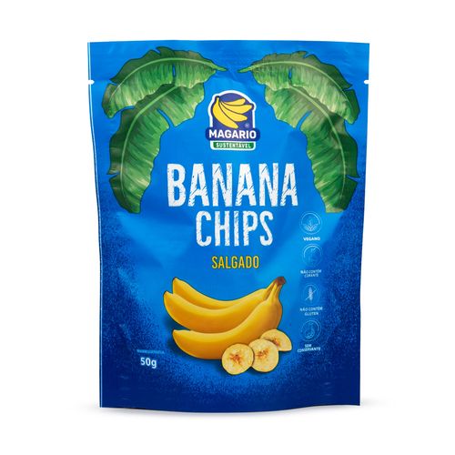 Chips de Banana Salgada Magario 50g