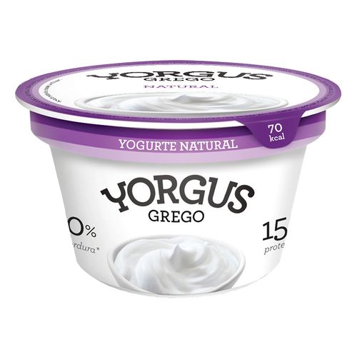 Iogurte Desnatado Yorgus Grego Natural 130g