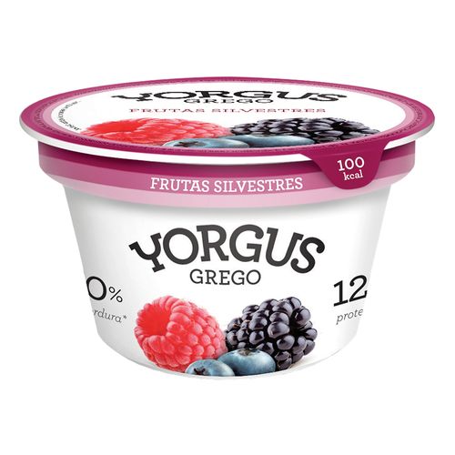 Iogurte Desnatado Yorgus Grego Frutas Silvestres  130 g