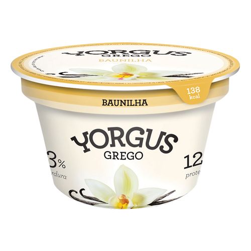 Iogurte Integral Yorgus Grego Baunilha Pote 130g