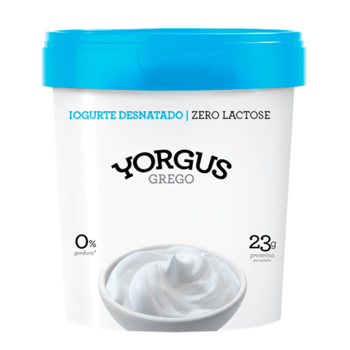 Iogurte Zero Lactose Yorgus Grego Natural 23g Proteína 500g