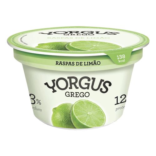 Iogurte Integral Yorgus Grego Com Raspas De Limão 130g