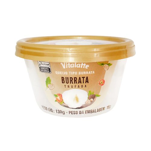 Queijo Burrata Trufada Vitalatte 130g
