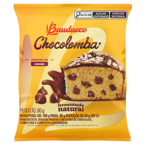 Mini Chocolomba Bauducco Gotas 80g