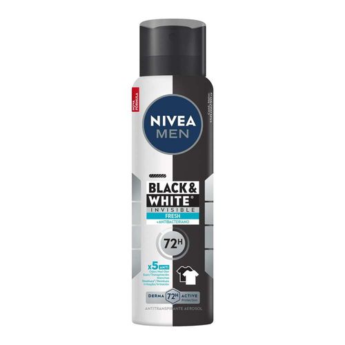 Desodorante Aerossol Nivea Men Invisible for Black & White Fresh 150ml