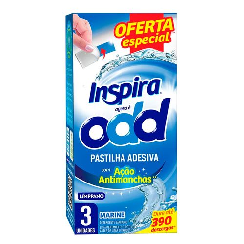 Detergente Sanitário Pastilha Adesiva Marine Limppano Odd com 3 Unidades