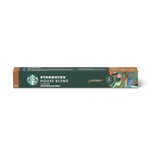 Cápsulas de Café Starbucks compatível Nespresso House Blend Lungo com 10 unidades