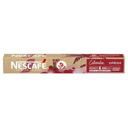 Cápsulas de Café Nescafé compatível Nespresso Colombia com 10 unidades