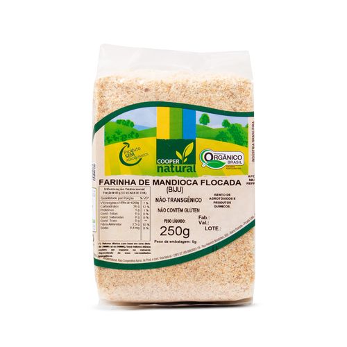Farinha de Mandioca Orgânica Flocada Coopernatural 250g
