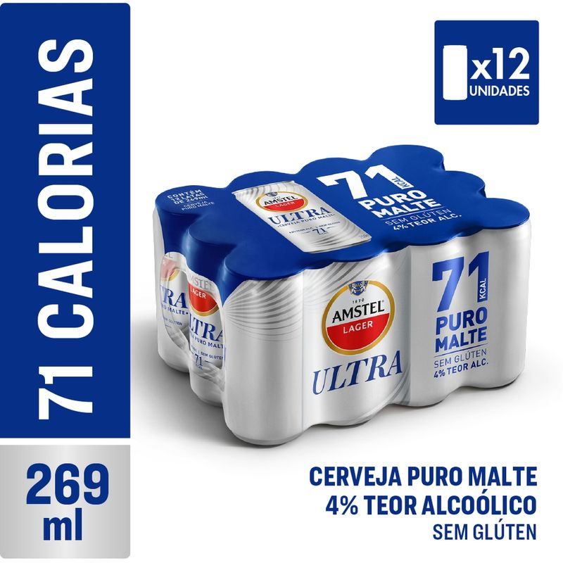 Pack-Cerveja-Amstel-Lager-Ultra-com-12-unidades-269ml-cada