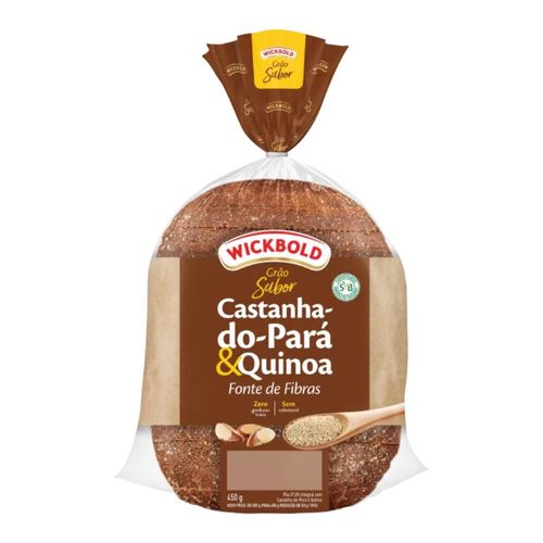 Pão De Fôrma Integral Wickbold Grão Sabor Castanha Do Pará E Quinoa 350g