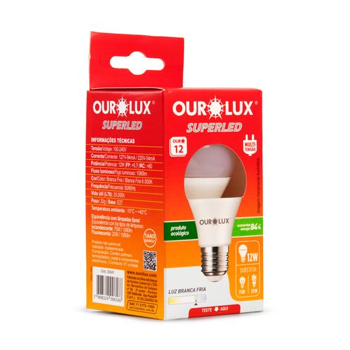 Lâmpada Ourolux Led 12W