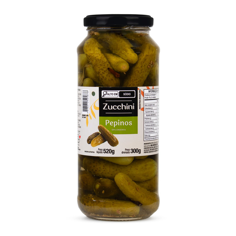 Pepino em Conserva Zucchini 300g - Zona Sul