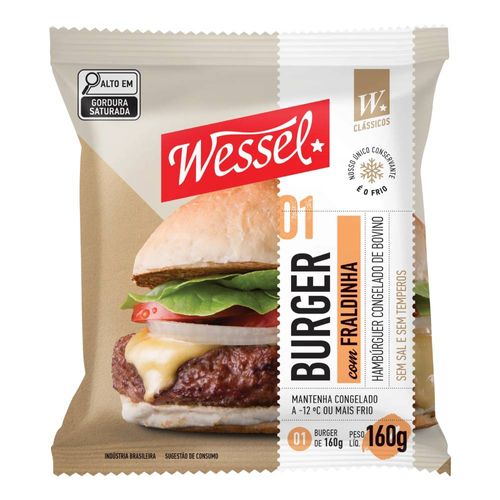 Burguer com Fraldinha Wessel 160g