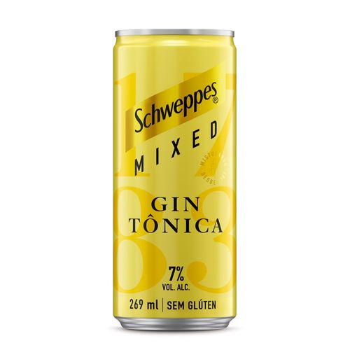 Gin Tônica Schweppes Lata 269ml